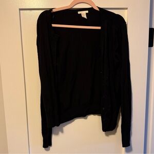 H&M Black Knit Cardigan